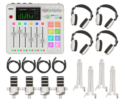 Mikrofon Rode Ultimate Podcaster Bundle Biały